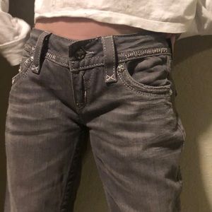 Gray Rock Revival Jeans